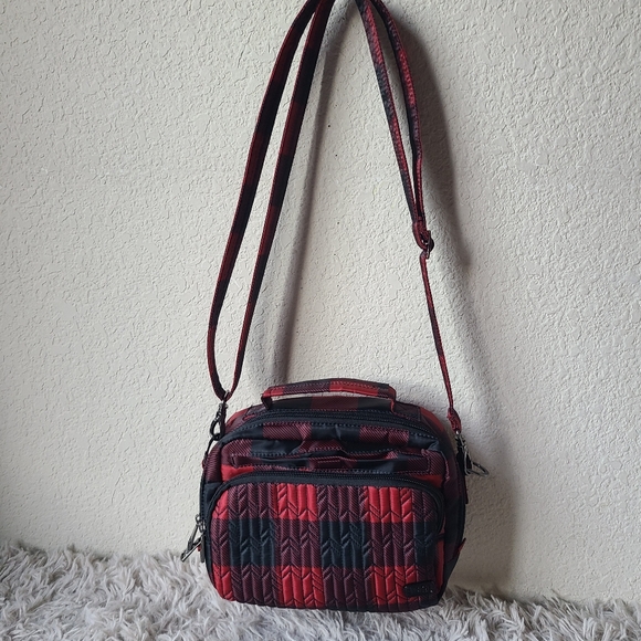 lug Bags Lug Mini Ranger Red And Black Crossbody Bag Poshmark